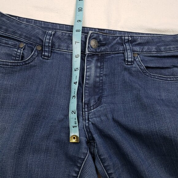 PrAna Dark Wash Blue Jeans Size 8/29 Slim Straight Leg Stretch Denim Low Rise - Picture 13 of 14